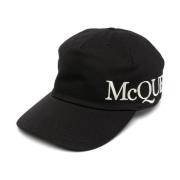 Sort bomuld baseball hat med McQueen logo