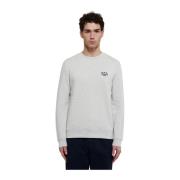 Beige Bomuld Crew Neck Sweatshirt