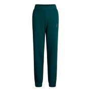 Grønne e sweatpants med elastisk talje og ankler