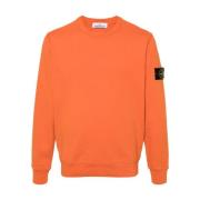 Orange Ribbed Sweaters
