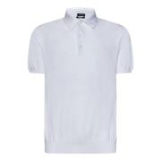 Hvide T-shirts og Polos med Tre-Knap Lukning