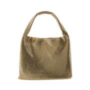 Pixel Metallic Gold Tote Bag