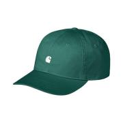 Grøn Bomuld Baseball Cap med Logo Broderi
