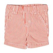 Stribet Orange Børne Bermuda Shorts