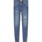 Blå Skinny Fit Stræk Denim Jeans