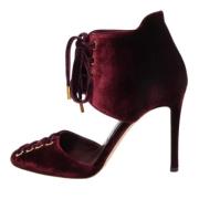 Pre-owned Velour heels