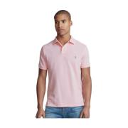 Klassisk Fit Pink Polo Shirt