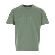 Sagegrøn bomuld T-shirt