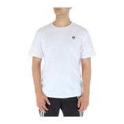 Hvid Printet T-shirt, Korte Ærmer