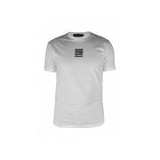Hvid bomuld T-shirt med QR-kode