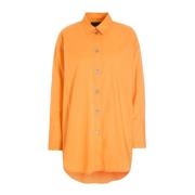 Core Cotton Stor Skjorte Sunset Orange