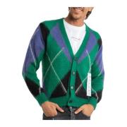 Mohair Sweater med Geometrisk Broderi