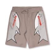 Shorts med hajmotiv