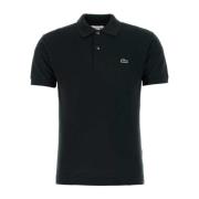 Sort Piquet Polo Shirt