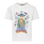 Dinosaur UFO Print T-shirt