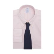 Pastel Pink Regular Fir Non-Iron Pinpoint Dress Shirt med Button Down ...