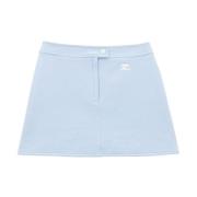 Blå A-Line Mini Nederdel