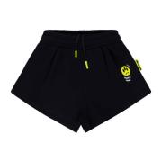 Sorte Shorts med Smil og Logo