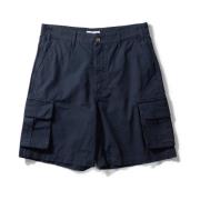 Marineblå Cargo Shorts - Bomuld