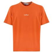 Orange Print T-shirt til Mænd