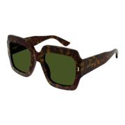 Mørk Havana/Grøn Solbriller