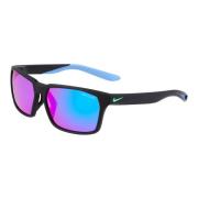Maverick Matte Black/Blue Sunglasses