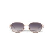 Rose Gold Sunglasses with Pink Shaded Lenses