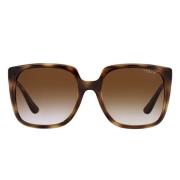 Dark Havana Sunglasses with Brown Shaded Lenses