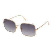 KEIRA Sunglasses in Shiny Rose Gold/Grey Shaded