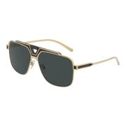 Miami Solbriller Guld/Mørkegrå