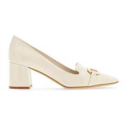 Patent Lambskin Gancini Buckle Pumps