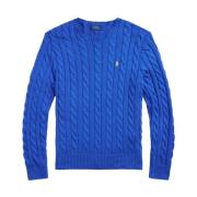 Mørkeblå Pullover Sweater