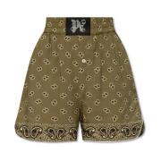 Shorts med paisley mønster