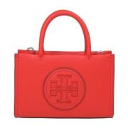 Rød Micro Læder Håndtaske