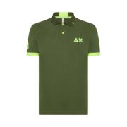 Grøn Logo Polo Shirt Kort Ærme