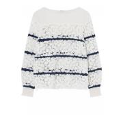 Gustav Lior, Lace Shirt Skjorter 52613/7472 1010-Off White