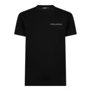 Sort Trykt T-shirt og Polo