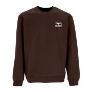 Mørkebrun Crew Fleece Sweatshirt