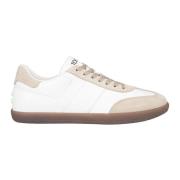 Casual Læder Sneakers Mastice/Bianco