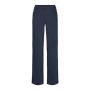 Laurie Amelia Straight Ml Trousers Straight 100765 49000 Navy