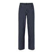 Laurie Donna Loose Sl Trousers Loose 100831 49222 Navy Stripe