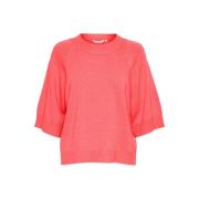 Cream Crever Knit Pullover Strik 10613133  Pink