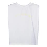 Polstret Ærmeløs T-shirt med Skulderpuder