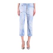 Blå Cropped Jeans SS21