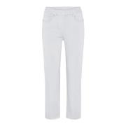 Laurie Helen Straight Crop Trousers Straight 100846 10122 White