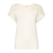 Cream Crtrulla Jersey T-Shirt Toppe & T-Shirts 10611093 Snow White