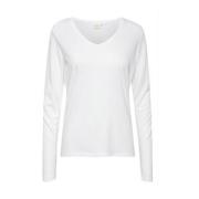 Cream Naia Long Sleeve T-Shirt Toppe & T-Shirts 10605255 Snow White