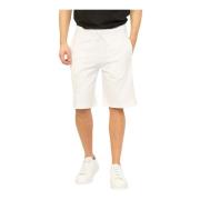 Hvide bomuldsherrer Bermuda shorts
