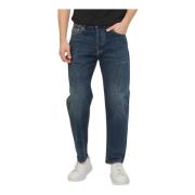 Blå Bomuld Denim Komfort Fit Jeans