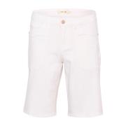 Cream Crann Twill Shorts- Coco Fit Shorts Knickers 10612270 Snow White